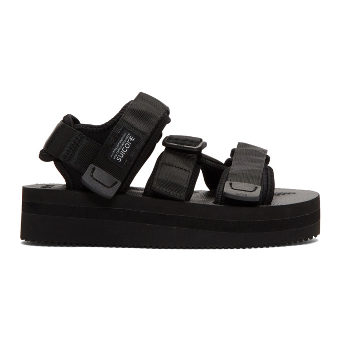 Suicoke Black Kisee-VPO Platform Sandals