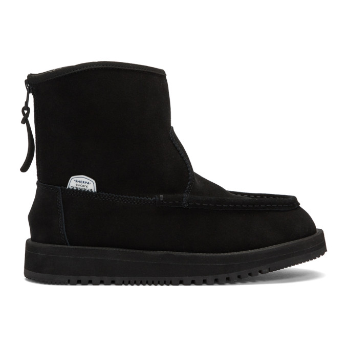 Suicoke Black Suede RUSS-Mwpab Boots