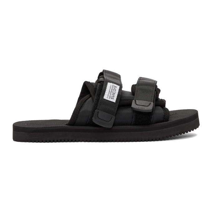 Suicoke Black Moto Sandals