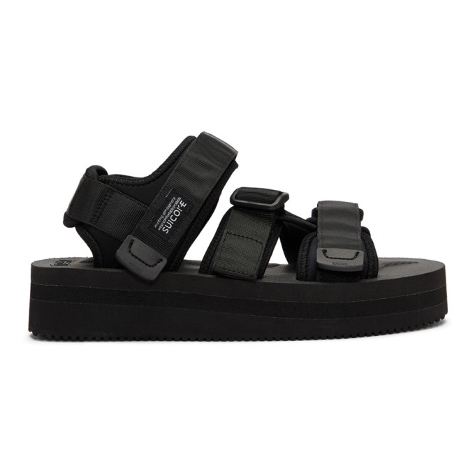 Suicoke Black Kisee-VPO Platform Sandals