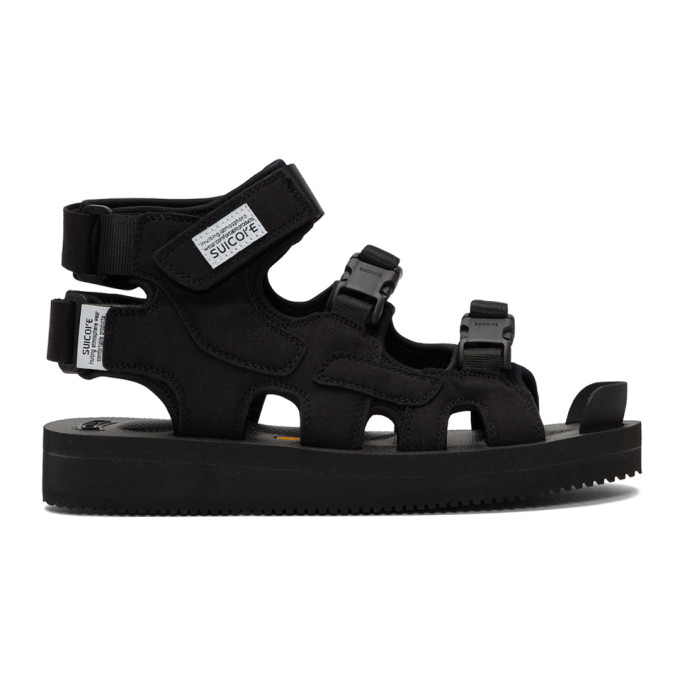 Suicoke Black Boak-V Sandals