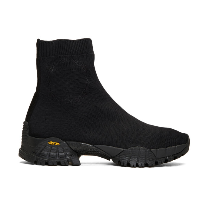 Alyx Black Knit Hiking Boots