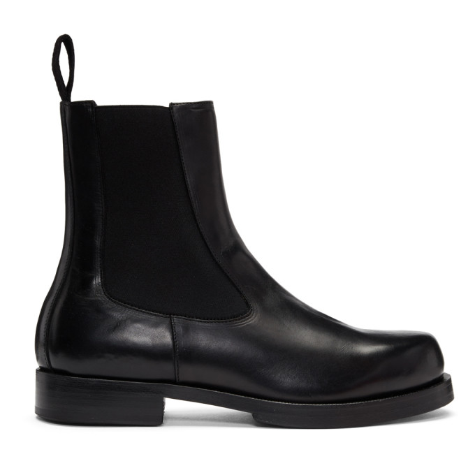 1017 ALYX 9SM Black Leather Chelsea Boots 182776M22300203