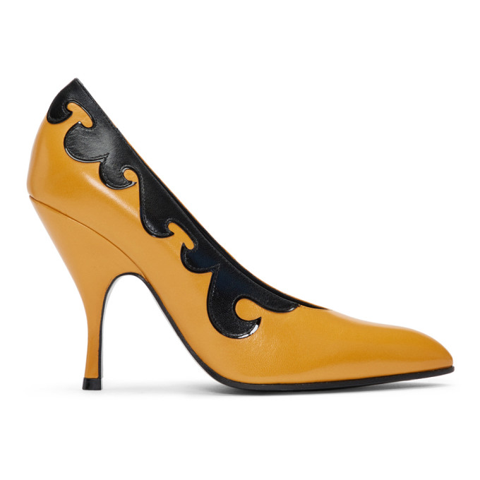 Bottega Veneta Tan Curl Heels