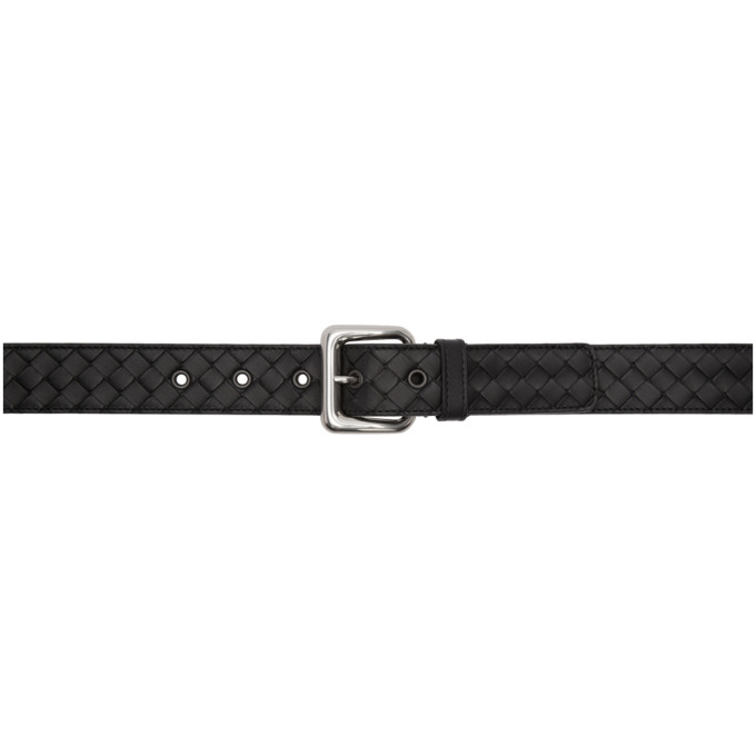 BOTTEGA VENETA BOTTEGA VENETA BLACK INTRECCIATO BELT