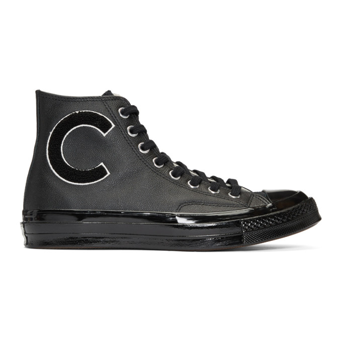Converse Black Wordmark Wool Chuck Taylor All-Star '70 Hi Sneakers