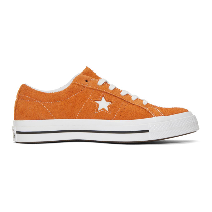 Converse Orange Suede One Star Sneakers