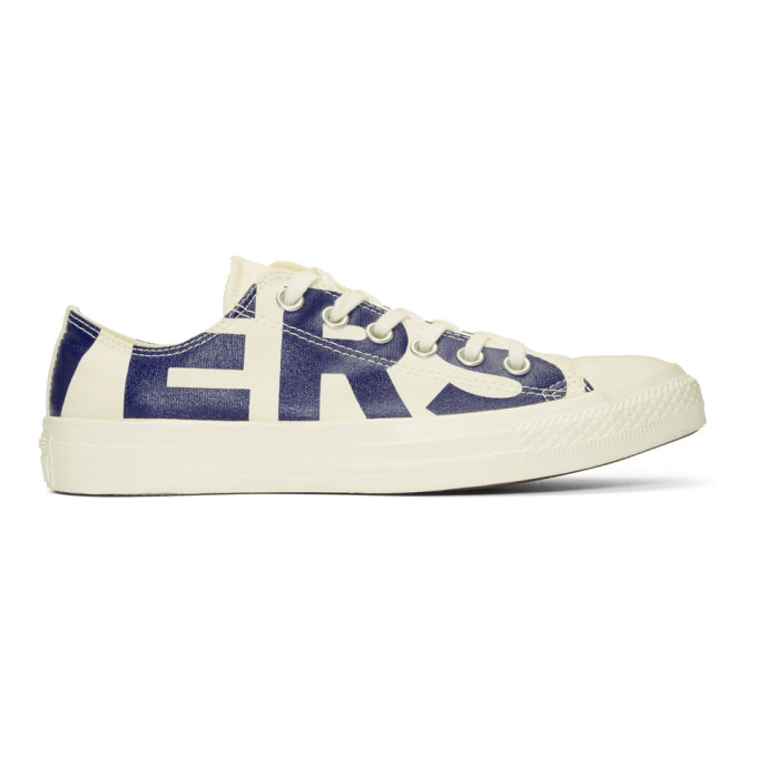 Converse White & Blue Chuck Taylor All-Star Ox Sneakers
