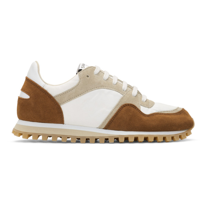 Spalwart White & Tan Marathon Trail Low Sneakers