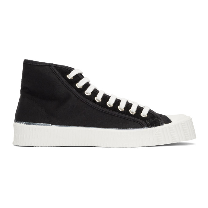 Spalwart Black & White Special Mid Twill WS Sneakers