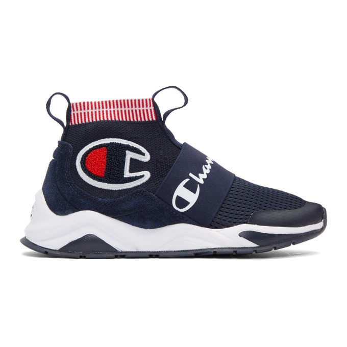 Champion Reverse Weave Navy Rally Pro Sneakers