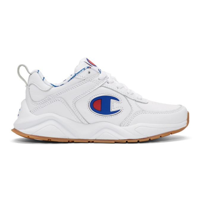 Champion Reverse Weave White '93Eighteen BIG C Sneakers