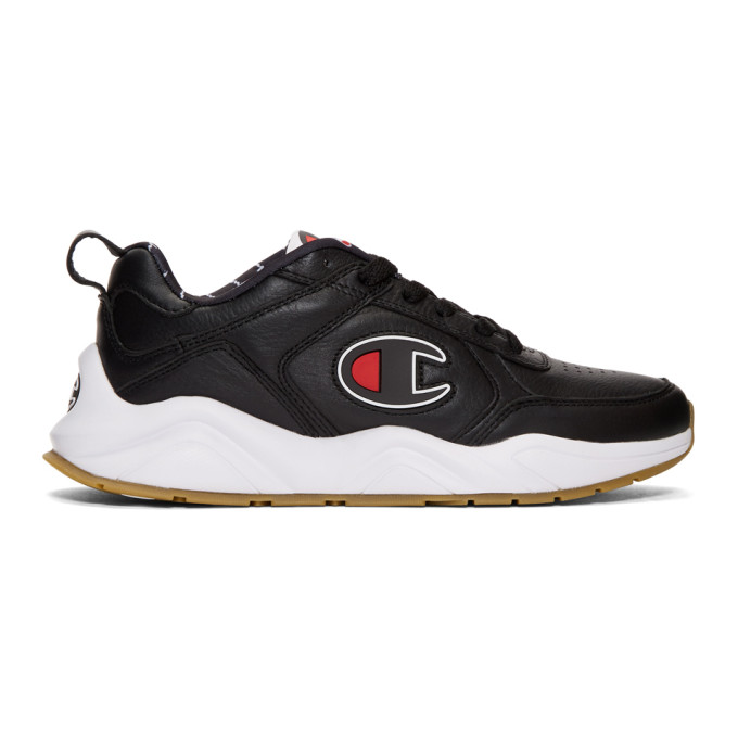Champion Reverse Weave Black 93EIGHTEEN Big C Sneakers