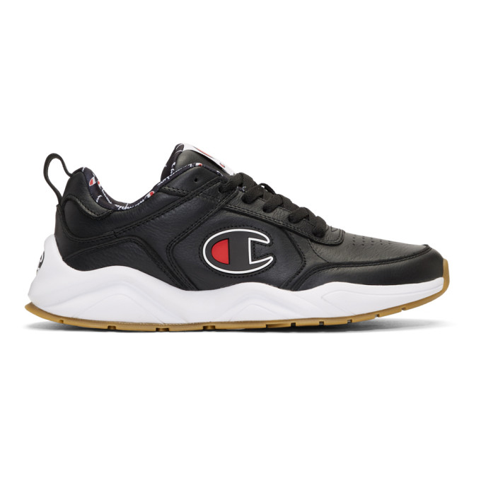 Champion Reverse Weave Black 93EIGHTEEN Big C Sneakers