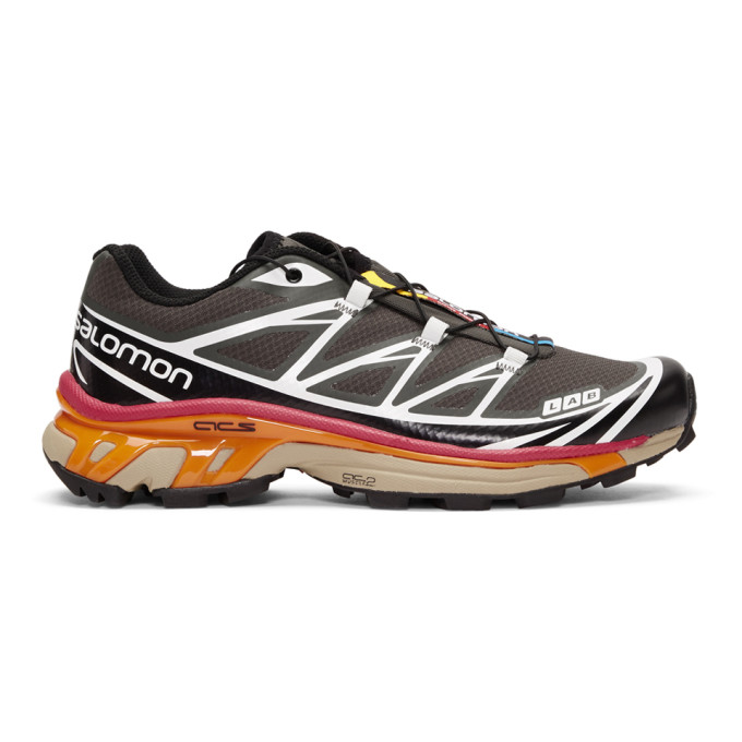 Salomon Grey & Black S/Lab XT-6 Softground ADV Sneakers