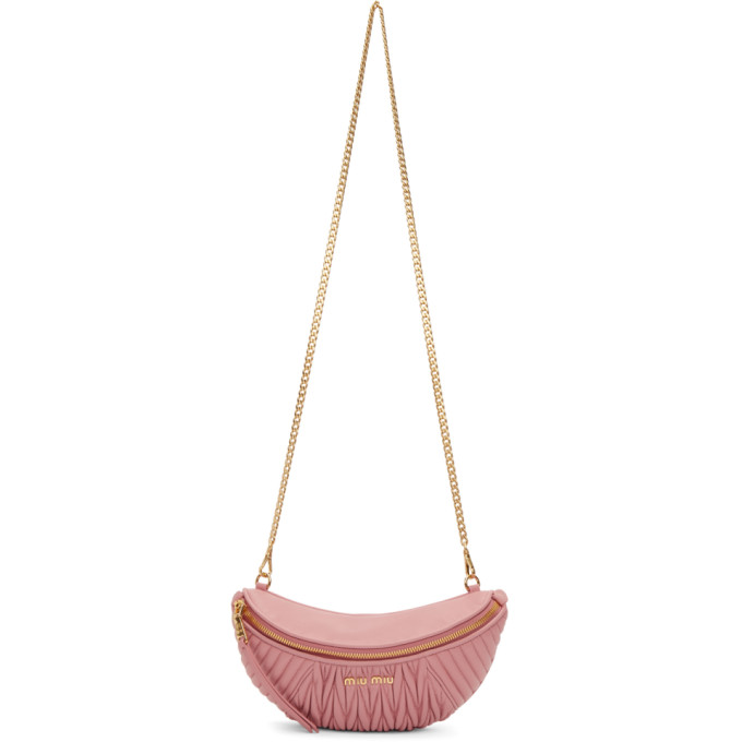 Miu Miu Pink Banana Fanny Pack