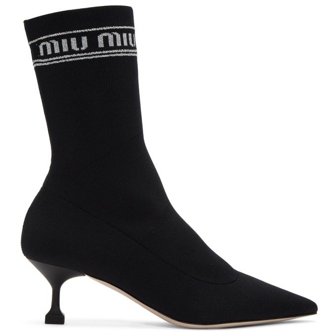 Miu Miu Black Sock Boots