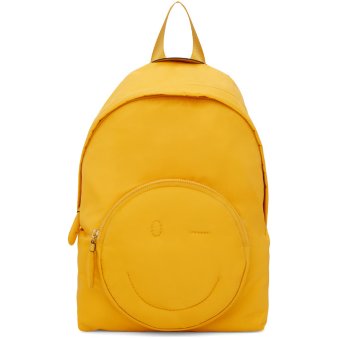 Anya Hindmarch Yellow Chubby Wink Backpack