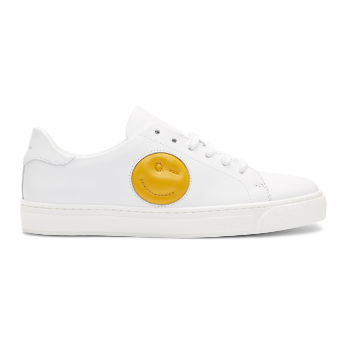 Anya Hindmarch White Chubby Wink Tennis Sneakers