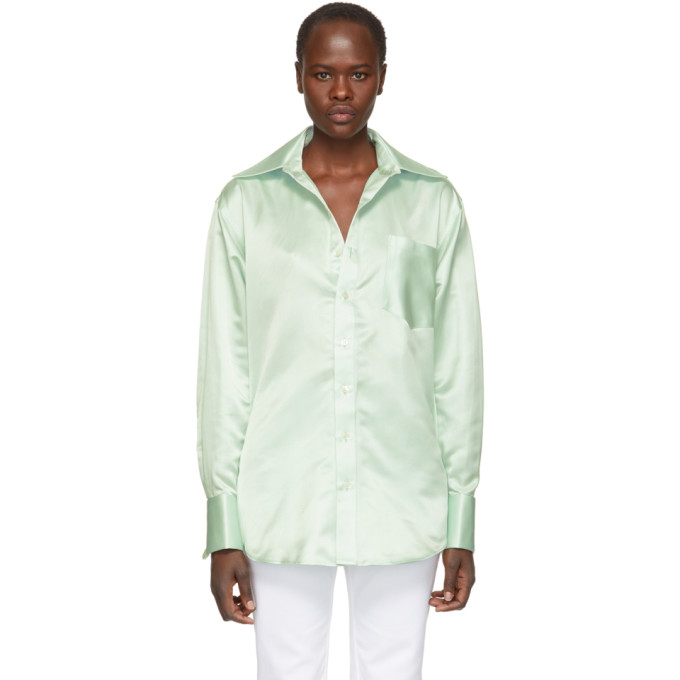 Matthew Adams Dolan Green Oversized Oxford Shirt 182861f10900507