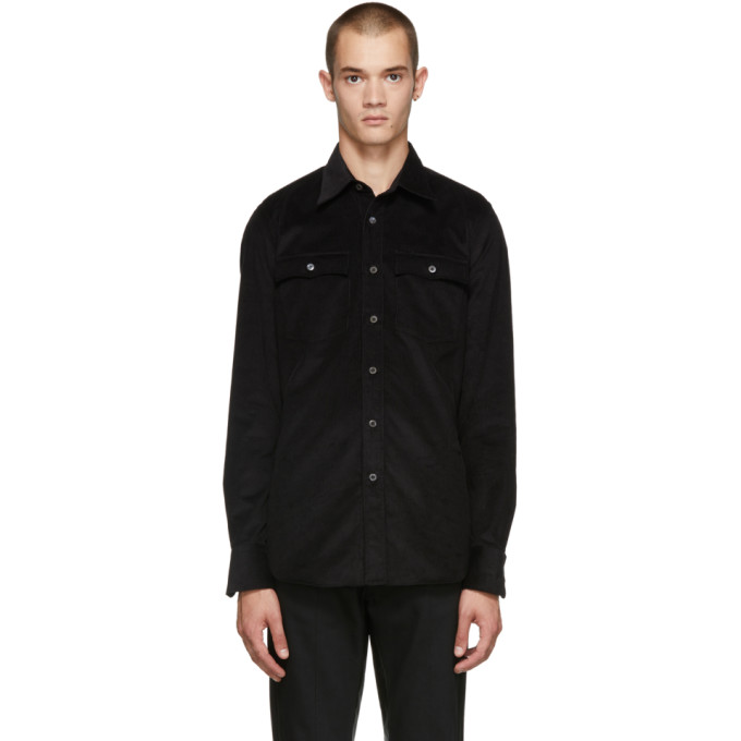 Prada ブラック 2 ポケット シャツ