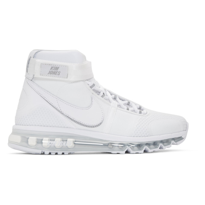 NikeLab White Kim Jones Edition Air Max 360 High-Top Sneakers