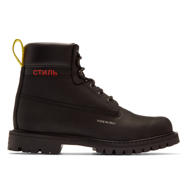 Heron Preston Black 'Style' Boots