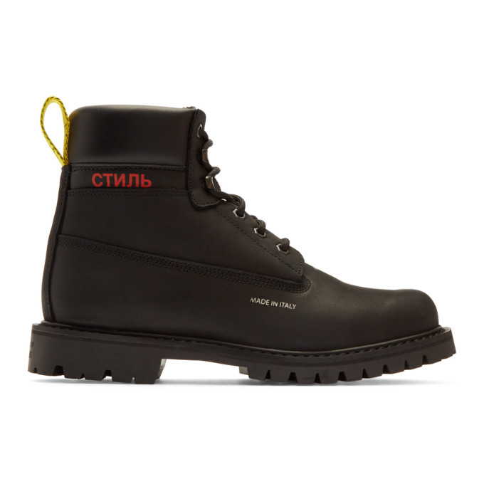 Heron Preston Black 'Style' Boots