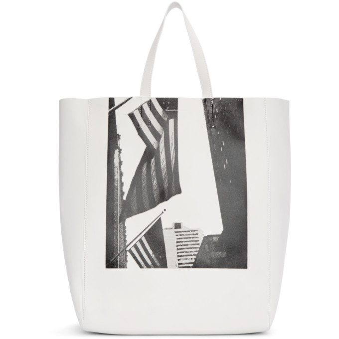 Calvin Klein 205W39NYC White Soft Andy Warhol Tote