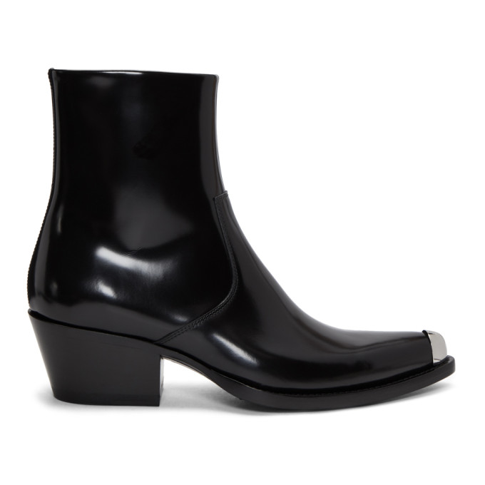 Calvin Klein 205W39NYC Black Tex-C Bis Boots