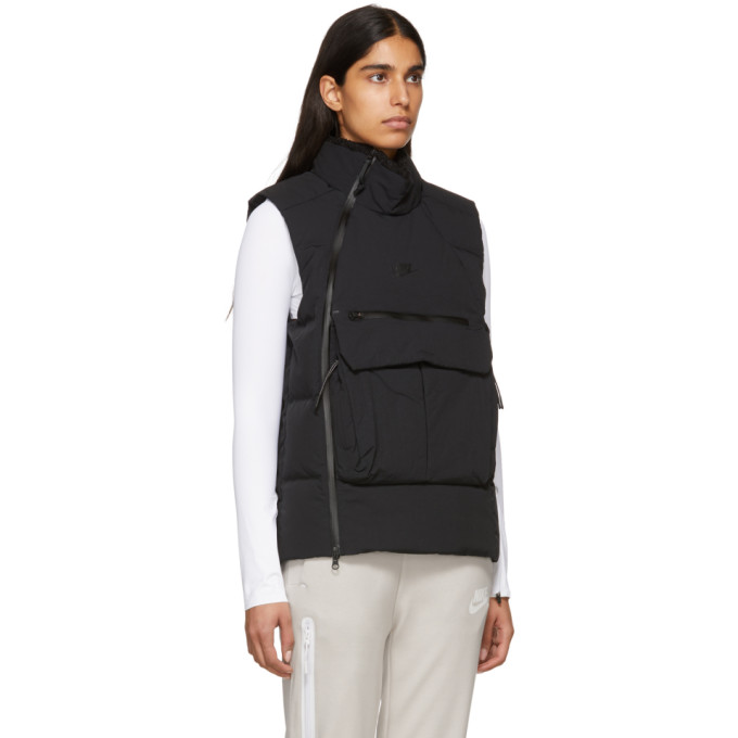 nike black down tech pack vest