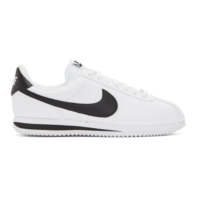 Nike Cortez Leather Trainers In White 