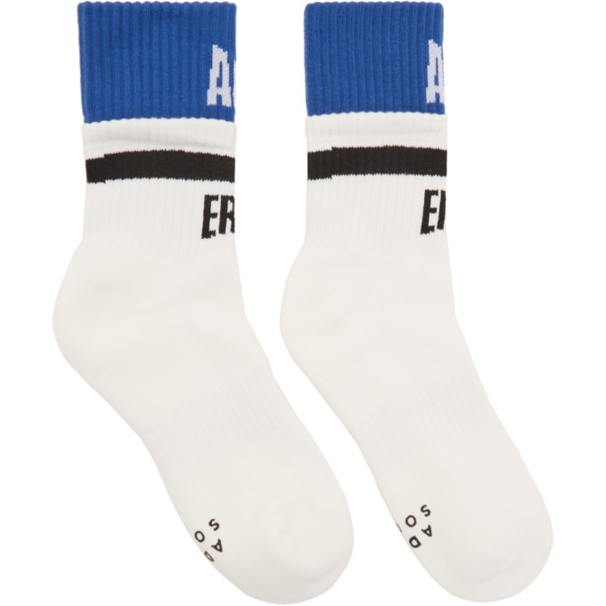 ADER ERROR ADER ERROR WHITE DOUBLE LOGO SOCKS