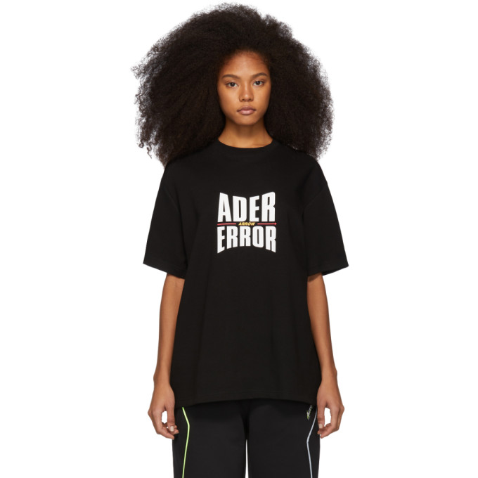 Ader Error T-shirts ADER ERROR BLACK FORM LOGO T-SHIRT