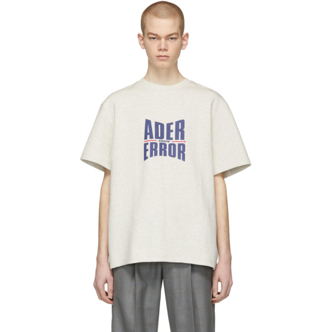Ader Error T-shirts ADER ERROR BIEGE FORM LOGO T-SHIRT