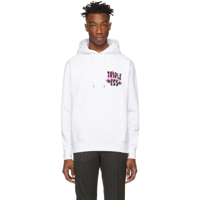 Sss World Corp SSS WORLD CORP WHITE LOGO HOODIE
