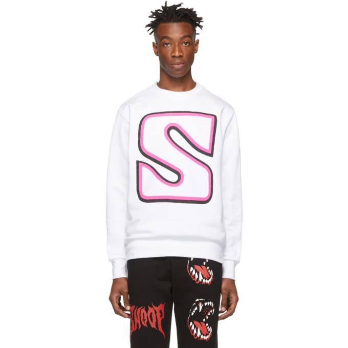 Sss World Corp SSS WORLD CORP WHITE BIG LOGO SWEATSHIRT
