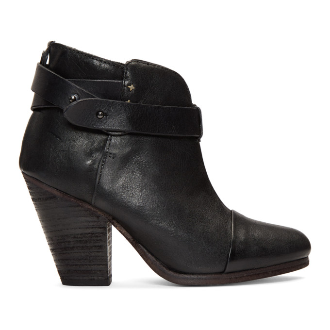 rag and bone Black Harrow Boots