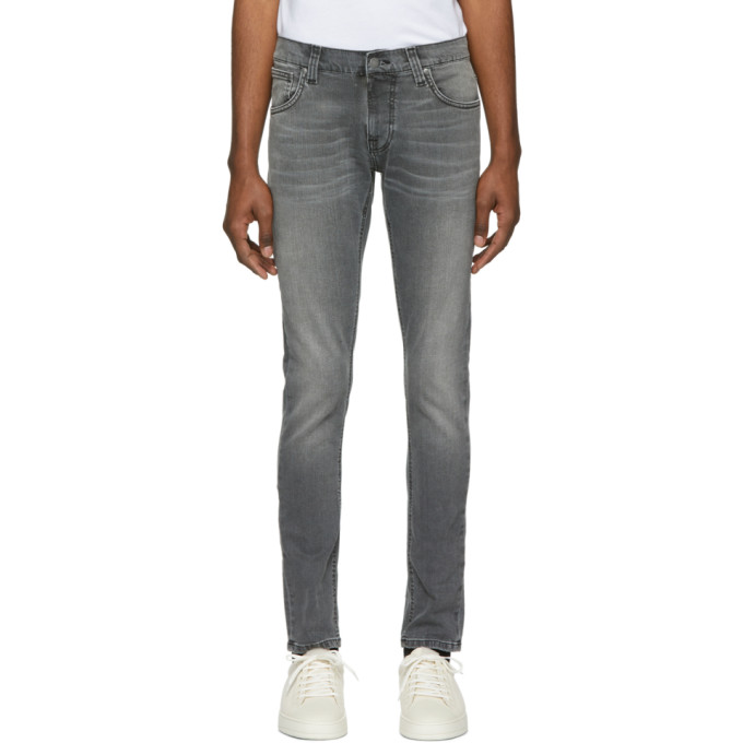 Nudie Jeans Mens Tight Terry Mid Grey Pwr