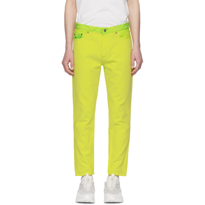 Hugo Yellow Slim Tapered Jeans 191084M18600803