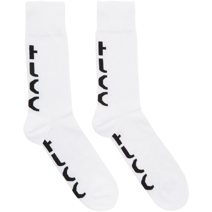 Hugo White Back Logo Socks 191084M22000601