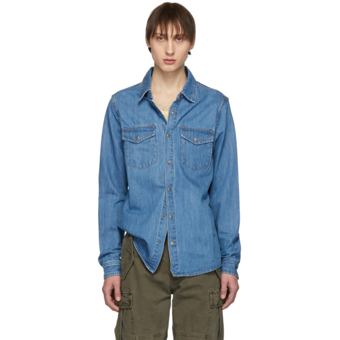 Click to view more detailed imagery on our partner's website Ksubi De Nimes Young American Denim Shirt In 98 Denim
