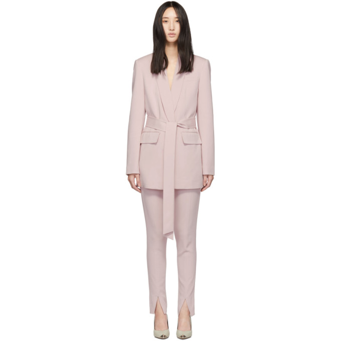 Tibi Pink Oversized Tuxedo Blazer