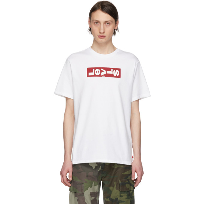 Levi's Levis White Oversized Logo T-shirt | ModeSens