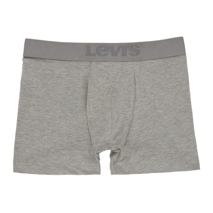 Levis Two Pack Grey Logo Boxer Briefs 191099M21600201