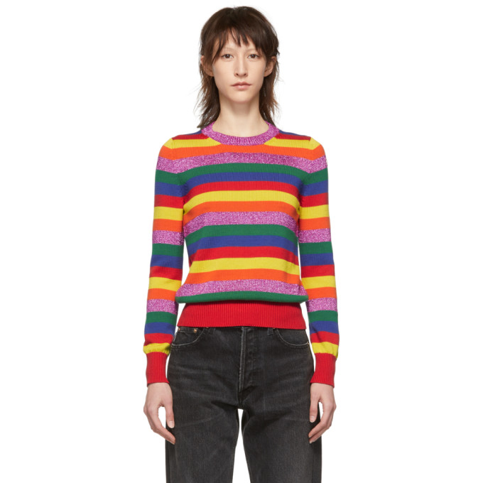 Moncler Multicolor Stripe Knit Sweater