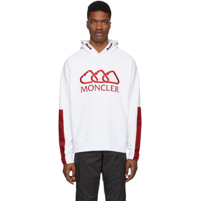 moncler logo embroidered sweatshirt