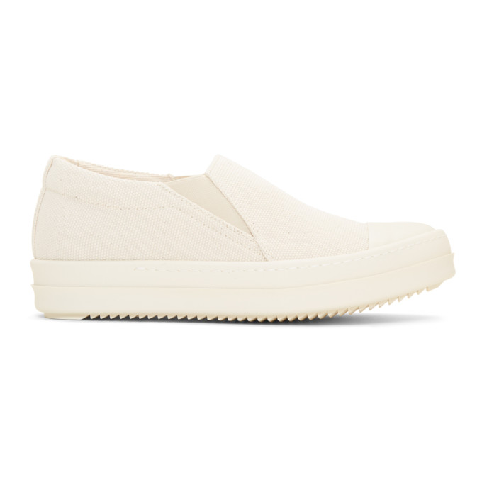 rick owen slip on canvas