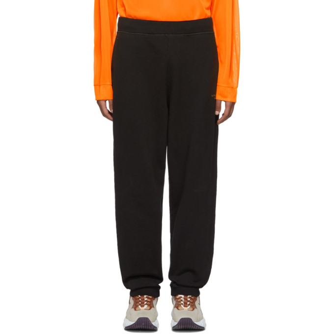 ACNE STUDIOS ACNE STUDIOS BLACK LOGO LOUNGE PANTS