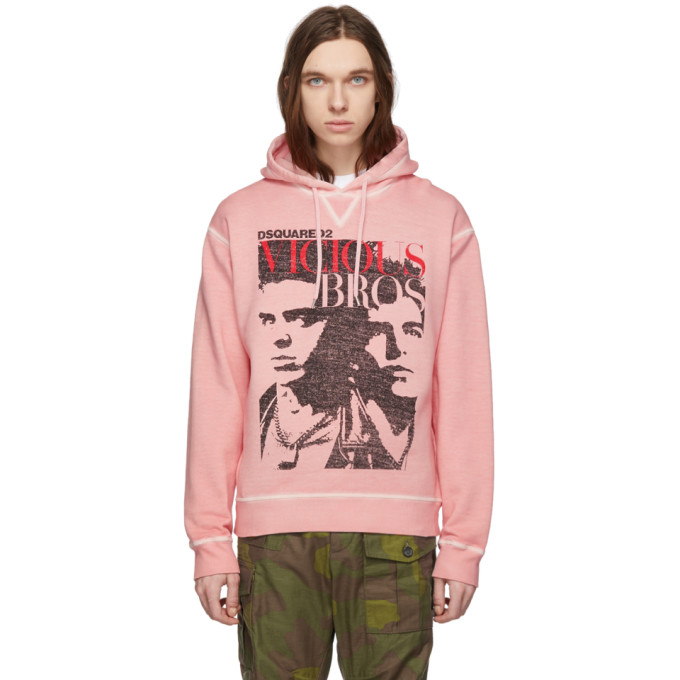 dsquared2 pink hoodie